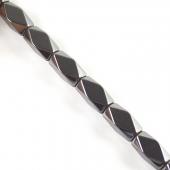 Non magnetic Hematite Beads, Cornerless Tube, 10x20mm, 20pcs/strand, black, Grade A, Hole:Approx 1.5mm, Length:Approx 16 Inch, Sold By Strand